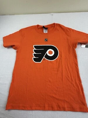 Camiseta Reebok Philadelphia Flyers Niños Jóvenes Talla L Jeff Carter #17 Nueva Naranja Foto 1 de 2