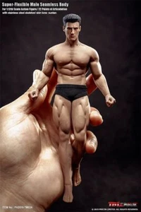 In Stock TBLeague TM01A /02A Seamless Muscular Body w/ Head 1/12 Action Figure - Picture 1 of 22