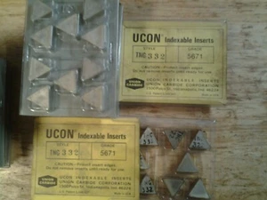 5 UNION CARBIDE TNG 332 Grade 5671 Hartmetalleinsätze KENNAMETAL - Bild 1 von 2