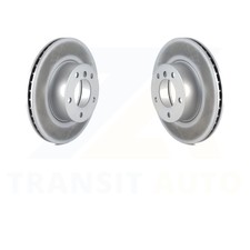 Front Coated Disc Brake Rotors Pair For BMW 328i 325i 128i 328xi 325xi 323i
