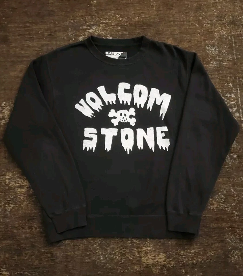 volcom pullover  Schwarz Größe M Vintage Skateboarding Pulli - Bild 1 von 4