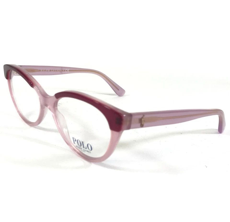 Armações de óculos Polo Ralph Lauren PH 2204 5685 vermelho rosa claro 53-17-140 - Imagem 1 de 4