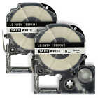 2 Cassettes à ruban compatible avec Epson LabelWorks LW-900P Noir blanc
