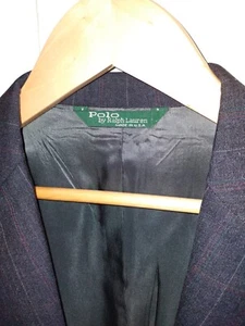 Vintage EUC Polo Ralph Lauren Boys 16 Wool Blazer Jacket MADE IN USA Holiday - Picture 1 of 6