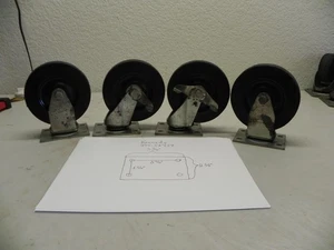 Vintage Kennedy 295-517059 5 drawer Roll Cab 4 Piece Caster Set - Bild 1 von 14