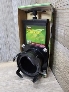 3" RV Waste Dump Gate Valve Twist-On Valve Mess-Free for RV's Campers Trailers - Picture 1 of 4