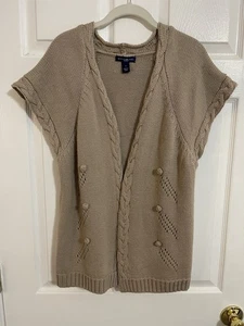 Bandolino Denim Damen Pullover Weste Größe XL hellbraun/beige - Bild 1 von 13