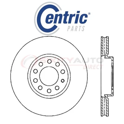 Centric C-TEK Disc Brake Rotor for 2014-2017 Volkswagen Caddy 1.2L L4 - Kit tr — 第 1/4 张图片