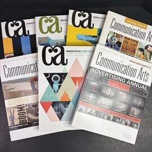 Lot of 7 Communication Arts Graphic Design Advertising Annual Magazine - Foto 1 di 9