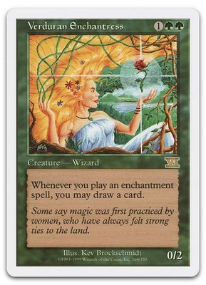 Verduran Enchantress #264 (LP) Classic Sixth Edition 6ED Magic MTG - Image 1 of 2