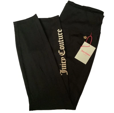 Leggings deportivos Juicy Couture para mujer XL negros tiro alto elásticos Foto 1 de 4