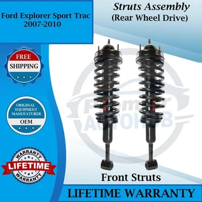Monroe OEM Front Struts For 2007-2010 Ford Explorer Sport Trac 2WD Lifetime War. - Изображение 1 из 4