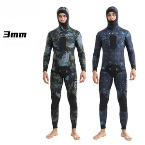 Traje de neopreno de una pieza de neopreno de pesca submarina de 3 mm para hombre buceo libre - Imagen 1 de 15