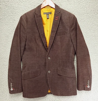 Blazer de pana INC International Concepts para hombre S abrigo deportivo marrón clásico usado en excelente estado Foto 1 de 4