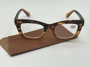Occhiali da lettura REAVEE quadrati moda blocco luce blu +2,75 nuovi - Foto 1 di 4