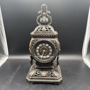 ChLes M - Antike Pendeluhr , Kaminuhr ,Tischuhr ,Bronze - B2.5 - Bild 1 von 24