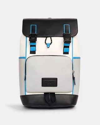 NOS Coach C2874 Track Backpack  Colorblock Signature Calf Leather $645 SOLD OUT - Image 1 of 4