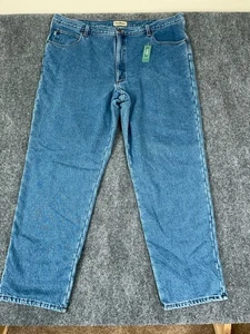 NWT LL Bean Fleece Lined Jeans 44x32(30) Straight Leg Warm Winter Workwear Pants - Picture 1 of 11