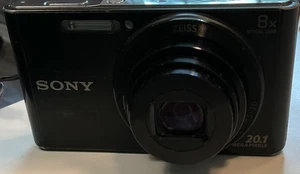 Used Sony Cyber-Shot DSC-W830 20.1 MP Compact Digital Camera Carl Zeiss Black - Picture 1 of 8