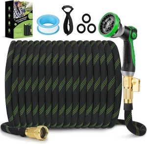 Tubo flessibile da giardino non espandibile 150 piedi, tubo dell'acqua ultra leggero e flessibile Wi... - Foto 1 di 9