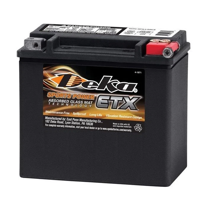 Deka Sports Power ETX-16L AGM Battery - MADE IN USA - Image 1 of 1