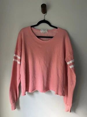 Suéter Deportivo Y2K Saks Fifth Avenue Wildfox Gimnasio Rayas Talla Pequeña Foto 1 de 4