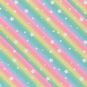 Geschenkpapier Regenbogen Sternmotiv 70cm x 2m Rolle Geschenk Papier Geburtstag - Bild 1 von 1