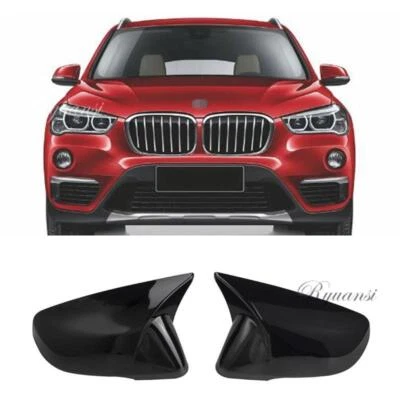 For BMW X1 F48 F48 X2 F39 Z4 G39 2Series F45 Gloss Black Side Mirror Cover Cap - Imagem 1 de 4
