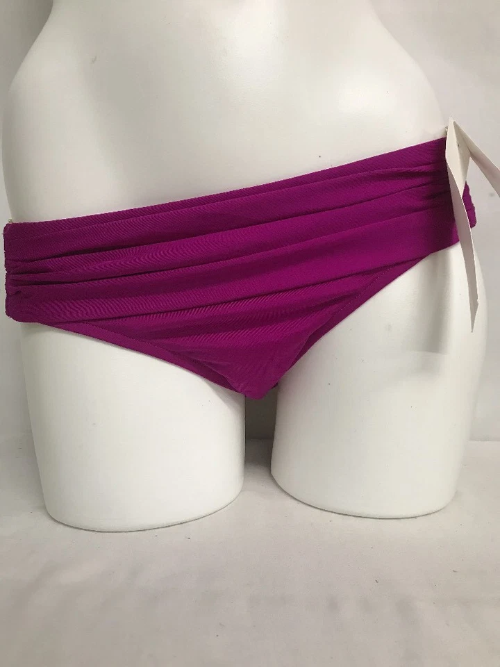 BADGLEY MISCHKA WOMEN'S SOLIDS CAPRI BERRY SWIM BOTTOM PINK ROSE SZ 10 NEW $110 - Image 1 of 1