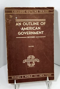 Ein Überblick über die amerikanische Regierung von Wallace Sayre (1949, TP) Vintage College Ser - Bild 1 von 14