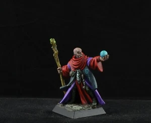 Stregone malvagio dipinto da Reaper Miniatures, personaggio maschio mago oscuro D&D - Foto 1 di 5