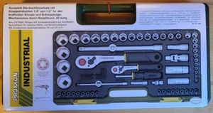 Proxxon Steckschlüsselsatz mit 1/4- und 1/2 Zoll Ratschenkasten 65 tlg. 23286 - Bild 1 von 2