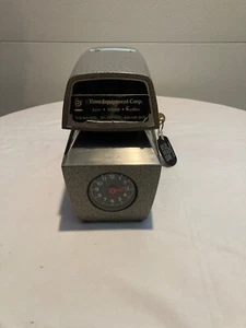 RapidPrint ARC-E Electric Date Time Clock Stamp Machine W/ Key Analog Clock Face - Picture 1 of 7