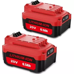 2 Pack 6.5Ah High Capacity Battery for CRAFTSMAN 20V 6.0Ah V20 Battery CMCB206 - Picture 1 of 7