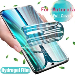 New Hydrogel Film For Motorola Moto G9 E7 G8 E6 Z2 Screen Protector Film Lot - Picture 1 of 7