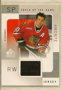 2000-01 Upper Deck SP Game Used Tools of the Game TONY AMONTE Game-Used Jersey!!