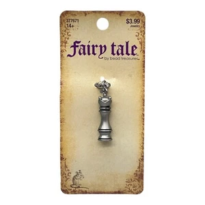 2011 Bead Treasures Fairy Tales Charm Silver Rook Chess Piece NEW - Picture 1 of 4