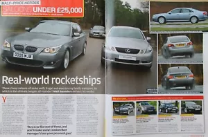 Original 2010 Autocar BMW 535d v Lexus GS450h v Audi A8 4.2 TDI Gruppentest - Bild 1 von 1