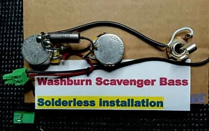Cablaggio basso Washburn Scavenger senza saldatura con tappo personalizzato - Foto 1 di 1