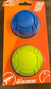 Nerf Dog 2 Pack Solid Tough med/large sz.ea. New! - Picture 1 of 3