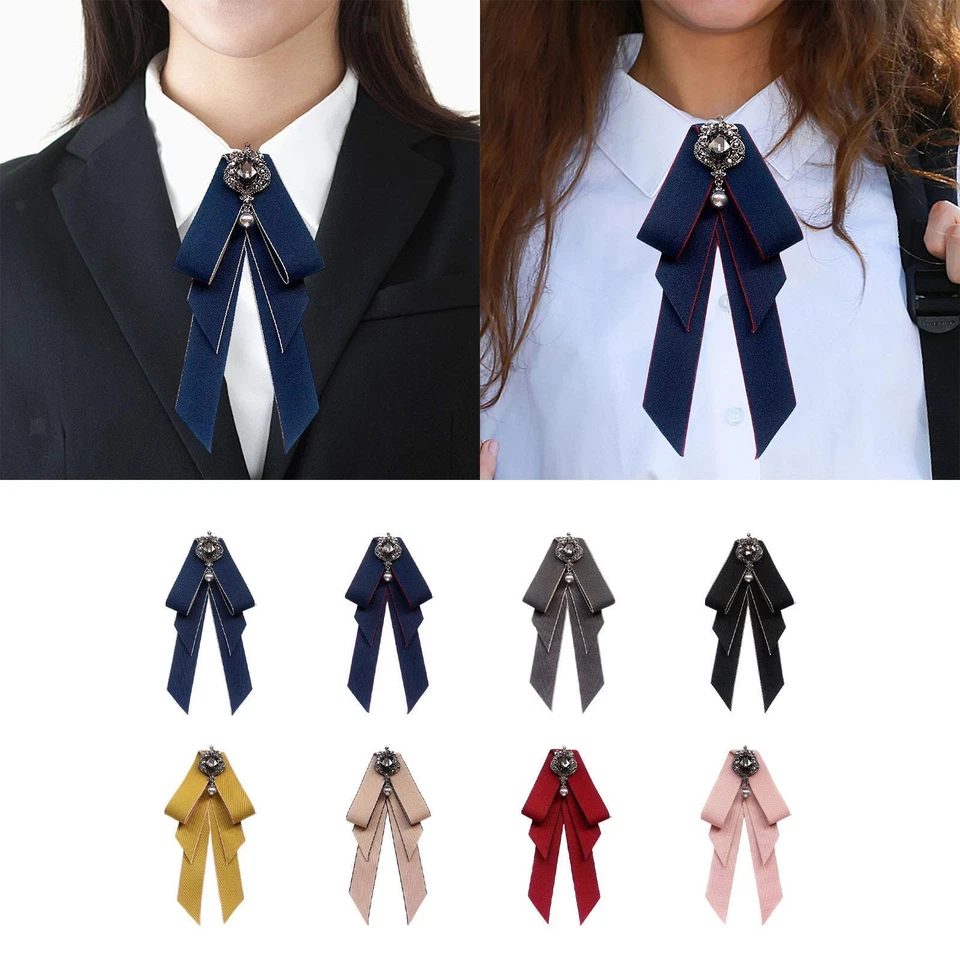 Bow Tie for Women Rhinestone Fashion Clothing Accessories Gilrls Neck Tie Lady - Image 1 of 1