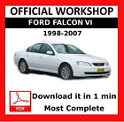 OFFICIAL WORKSHOP Manual Service Repair for Ford Falcon 1998 - 2007