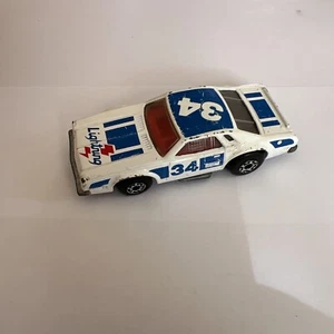Vintage 1980 Matchbox Lesney Superfast MB 34 Chevy Pro Stocker White - Picture 1 of 6