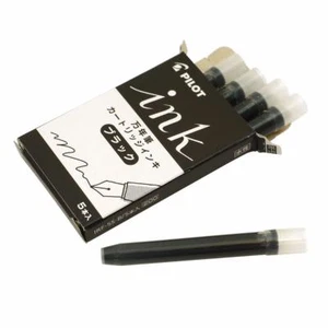 PILOT IRF-5S -B Cartridge Ink for Fountain Pen Black 5 pcs NEW from Japan - Picture 1 of 2