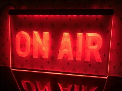 On Air display LED Neon light Up Sign music recording music home radio studio  - Image 1 of 4