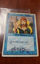 4th Edition Counterspell MTG Signed Autographed Altered Damaged Mark Poole Magic