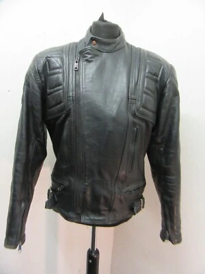 CHAQUETA TWINTRACK VINTAGE AÑOS 80 BELSTAFF CUERO MOTO TALLA 44 Foto 1 de 4