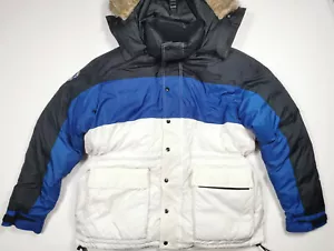 Polo Ralph Lauren Sport Jacket Coat Puffer Down Arctic Challenge Fur Vintage XL - Picture 1 of 7