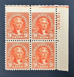 US stamps SC# 641 regular issue plate block of 4, MNH - Picture 1 of 2