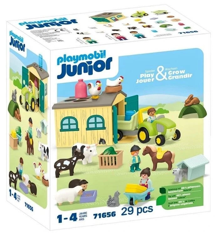 PLAYMOBIL 71656 Junior: Adventures on the farm 29 pcs Toy Building Kit - Image 1 of 4
